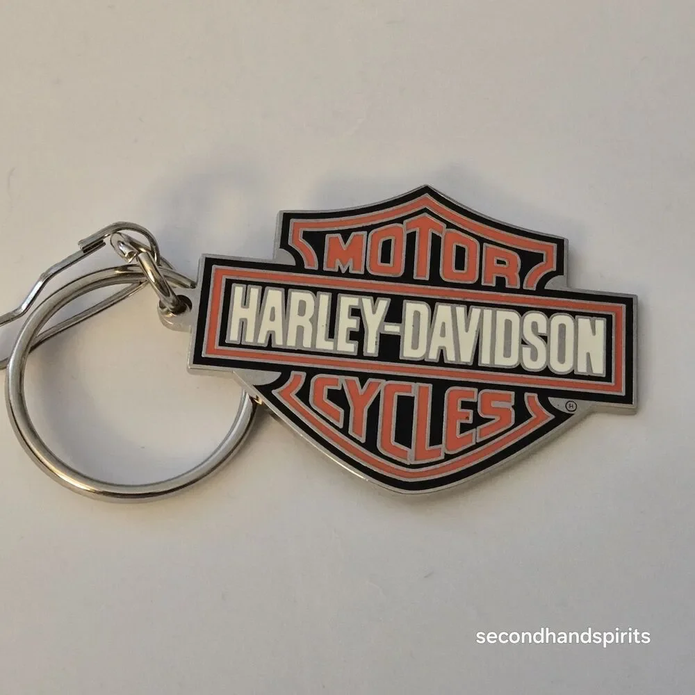 Harley Davidson BAR & SHIELD Metal Enamel Key Ring Keychain Chain